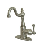 Kingston Brass KS749.BL English Vintage 1.8 Gpm Hole Bar Faucet - Nickel. Fixed Price $305.47.
