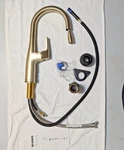 Blanco 442986 Rivana 1.5 Gpm Single Hole Bar Faucet, Satin Gold, New- $447. Fixed Price $159.00.