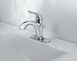 Oak Brook Pacifica Chrome Mid Arc 1.2 Gpm 1-HANDLE Lavatory Pop-up Faucet 4 In.. Fixed Price $84.99.