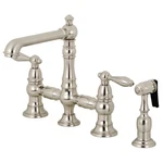 Kingston Brass KS7276ALBS English Country 1.8 Gpm Widespread Polished Nickel. Fixed Price $319.99.