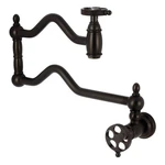 Kingston Brass KS210.RKX Webb 4.5 Gpm Wall Mounted Hole Pot - Bronze. Fixed Price $471.22.