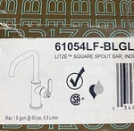 Brizo 61054LF-BLGL Litze 1.8 Gpm Single Hole Bar Faucet With Industrial Handle,. Fixed Price $495.00.