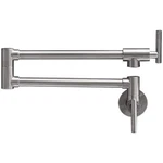 Bwe Brass Wall Mounted Pot Filler In Brushed Nickel A-99357-N. Fixed Price $49.95.