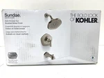 Kohler Sundae Single Handle 3 Spray Tub Shower Faucet W/valve Brushed Nickel. Fixed Price $84.99.