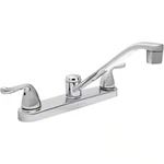 Glacier Bay Constructor Double Handle Standard Kitchen Faucet In Chrome. Fixed Price $32.52.