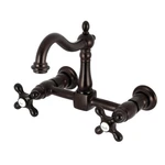 Kingston Brass KS126.AX Heritage 1.8 Gpm Wall Mounted Widespread - Bronze. Fixed Price $347.72.
