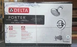 Delta Porter Series 144984 Tub And Shower Trim, 3-SPRAY Setting, Brass, Chrome. Fixed Price $99.99.