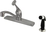 Kingston Brass KB0572 Columbia Single Lever Handle Kitchen Faucet With Side. Fixed Price $49.95.