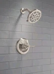 Top-brand Shower Head Trim Finish Set Brushed-nickel Delta Roe 14 Series. Fixed Price $150.00.