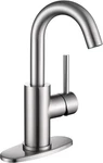 Bar Sink Faucet Single Hole, Brushed Nickel Stainless Steel Handle With. Fixed Price $48.58.