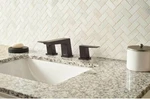 Danze Mid-town D304162BS Satin Black Two Handle Widespread Bathroom Faucet. Fixed Price $349.95.