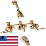 Elements Of Design EB232AL Magellan Three Handle Tub Shower Faucet 5 Spout. Fixed Price $247.88.