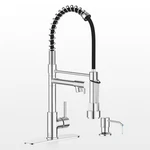 Casavilla Kitchen Faucet With Soap Dispenser, Deck Plate .... Fixed Price $97.17.