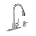 Kohler R22867-SD-VS Maxton Pull-down Kitchen Faucet, Vibrant Scratch & Dent. Fixed Price $83.90.