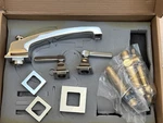 Restoration Hardware Dillon Lever Handle Deck Mount Tub Polished Nickel Faucet. Fixed Price $695.00.