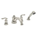 Symmons Winslet Roman Tub Faucet With Handspray- Satin Nickel SRT-5172-STN -new. Fixed Price $1200.00.