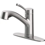 Glacier Bay Mckenna 1 Handle Kitchen Faucet Pull Out Spray Stainless Steel. Fixed Price $35.56.