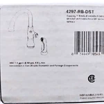 Delta 4297-RB-DST Cassidy High-arc Kitchen Faucet With Sprayer, Venetian Bronze. Fixed Price $369.00.