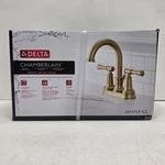 Delta Chamberlain 4 In. Double-handle Bathroom Faucet W/ Champagne Bronze. Fixed Price $129.77.