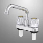 Home Plus 357131 Classic Sleek Chrome Plated Two Handle Laundry Faucet 4 In.. Fixed Price $26.62.