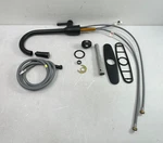 Moen Adler One-handle High Arc Pull Down Kitchen Faucet Matte Black 87233BL. Fixed Price $93.63.