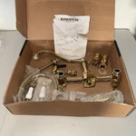 Kingston Brass KS1242AXBS Heritage Bridge Kitchen Faucet, Polished. Fixed Price $98.99.