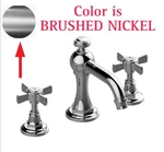 Graff G-6910-C16B Camden Widespread Lavatory Faucet Cross Handles Brushed Nickel. Fixed Price $449.00.