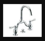 Kohler Widespread Lavatory Bath Faucet Lyntier 8" Polished Chrome K-10332-4-CP. Fixed Price $150.00.