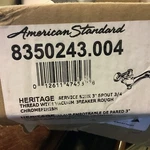 American Standard 8350243.004 Lever Handle,wall Mount 2-HOLE Straight Faucet. Fixed Price $75.00.