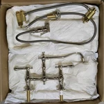 Newport Brass Chesterfield 9462 Polished Chrome Bridge Faucet W/ Water Sprayer. Fixed Price $854.99.