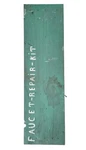 Vintage Folk Art "faucet Repair Kit" Box Plumber Tool Primitive. Fixed Price $195.00.