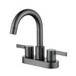 Better Homes & Gardens Clean Modern 4" Centerset Bathroom Faucet In Matte Black. Fixed Price $48.89.