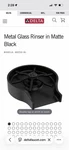 Delta GR250 Metal Glass Rinser - Black. Fixed Price $249.00.