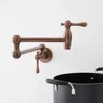 Signature Hardware 488320 4.6 Gpm Double Handle Wall Mounted Retractable Pot. Fixed Price $126.00.