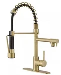 Bwe Kitchen Faucet A-94016-BG Contemporary Spring Single Handle Pull Down Spray. Fixed Price $79.99.