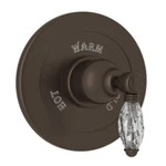 Rohl Country Bath Collection Shower Trim Tuscan Brass Swarovski Crystal Lever. Fixed Price $224.95.