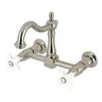 Kingston Brass KS126.PX Heritage 1.8 Gpm Wall Mounted Bridge - Nickel. Fixed Price $347.72.