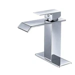 Bwe A-96004-C-2 Waterfall Hole Single-handle Low-arc Bathroom Faucet. Fixed Price $18.48.