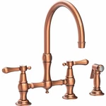 Newport Brass Chesterfield 9458-08A Bridge Kitchen Faucet, Antique Copper. Fixed Price $1900.00.