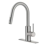 Kraus Oletto Spot Stainless Steel Dual Function Kitchen Faucets Pull Down. Fixed Price $278.23.