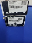 Kohler Purist Brushed Gold Widespread 8IN 2-HANDLE Low Arc Bath Faucet. Fixed Price $125.00.
