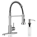 Kitchen Sink Faucets, With Pull Down Sprayer Wewe SUS304 Stai.... Fixed Price $142.75.