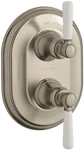 Kohler K-T10594-4P-BV Bancroft Stacked Thermostatic Trim, Vibrant Brushed Bronze. Fixed Price $299.00.