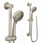 Moen Handheld Showerhead Slide Bar Brushed Nickel 3669EPBN Eco-performance. Fixed Price $349.95.