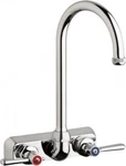 Chicago Faucet W4W-GN2AE1369ABCP Series Wall Mounted W/ 4" Centers. Fixed Price $300.00.