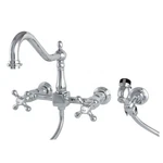 Kingston Brass KS124.AXBS Heritage 1.8 Gpm Widespread Bridge - Chrome. Fixed Price $305.47.