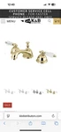 Kingston Brass Polished Crystal Handle Bathroom Faucet KS3962WCL. Fixed Price $239.99.