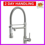 Fapully Down Kitchen Faucet With Lock Sprayer,single Handle Spring Stain.... Fixed Price $152.69.