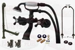 Oil Rubbed Bronze Clawfoot Tub Faucet Package Kit With Drain, Supplies, & Stops. Fixed Price $670.99.