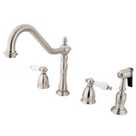 Kingston Brass KB179.PLBS Heritage 1.8 Gpm Widespread Kitchen - Nickel. Fixed Price $334.72.